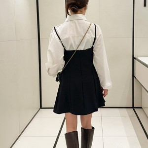 <b>-5kg 플리츠 언발 뷔스티에 레이어드 미니 원피스</b>