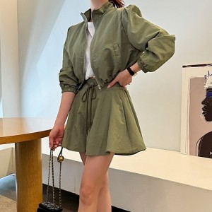 <b>아노락 집업 A라인 반바지 트레이닝 세트</b>