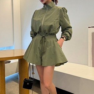 <b>아노락 집업 A라인 반바지 트레이닝 세트</b>